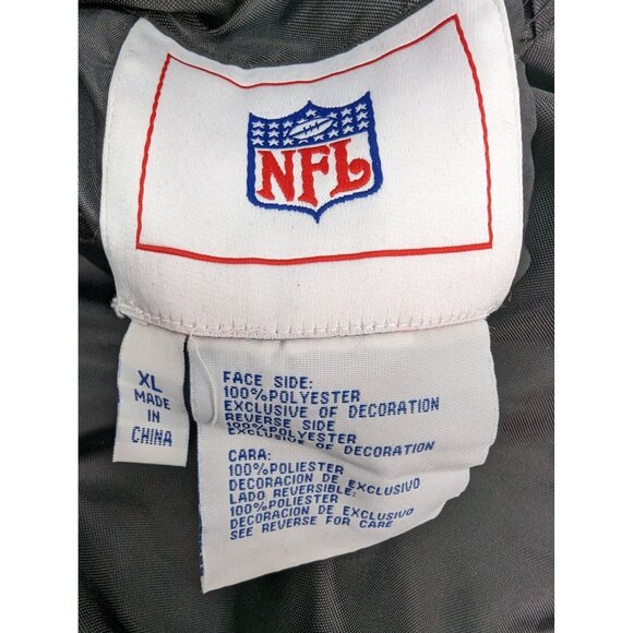 Jacksonville Jaguars Black Blue Hooded Reversable Full Zip Jacket Size XL - Picture 10 of 11